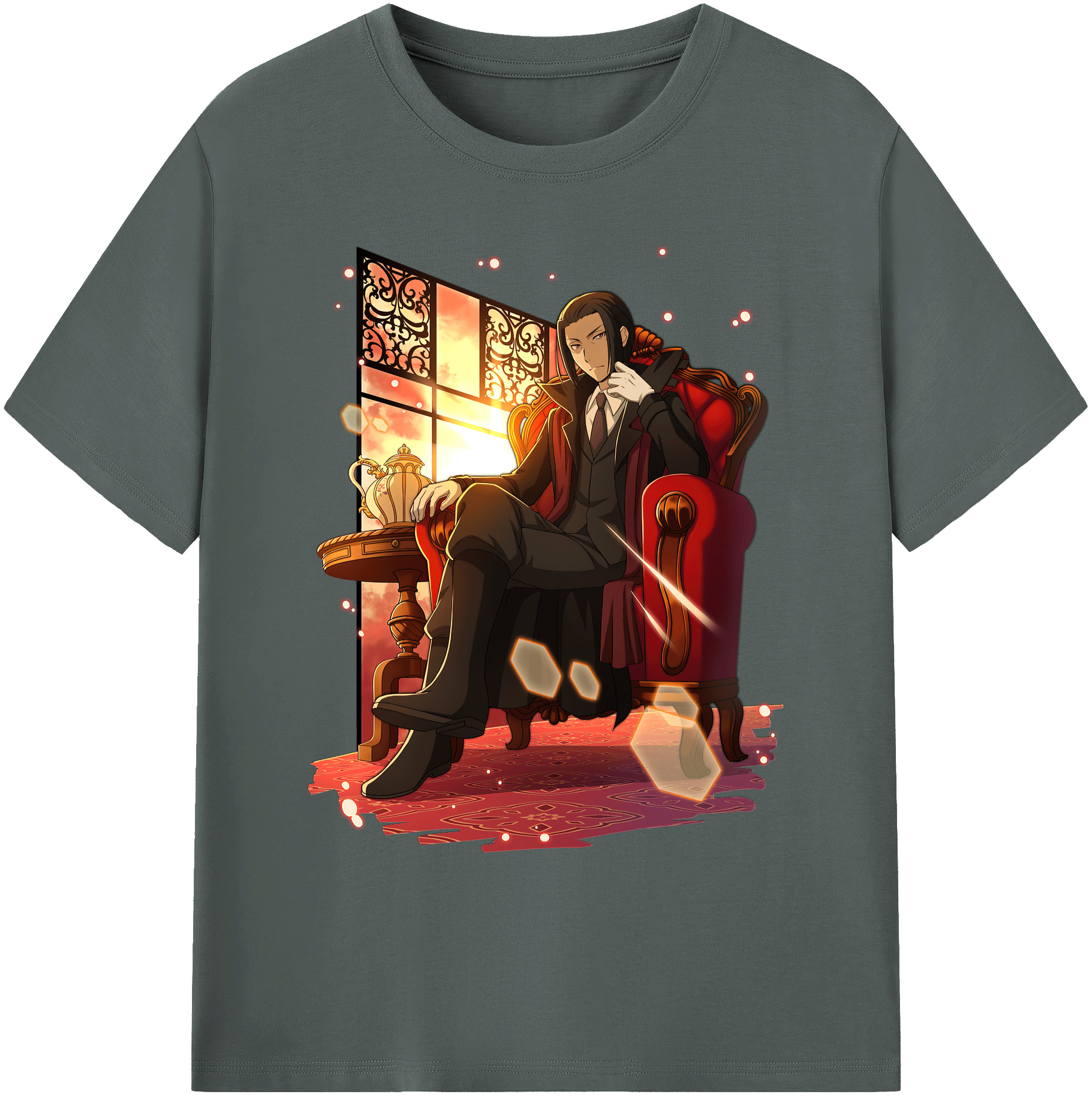（画像用） 文豪ストレイドッグス Bungo Stray Dogs 綿100％ メンズ半袖Tシャツ｜肌触りやわらか＆通気性